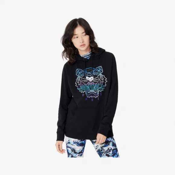 凯卓/Kenzo 黑色 运动衫 Holiday Capsule连帽Tiger运动衫 F962SW7704X7.99.L