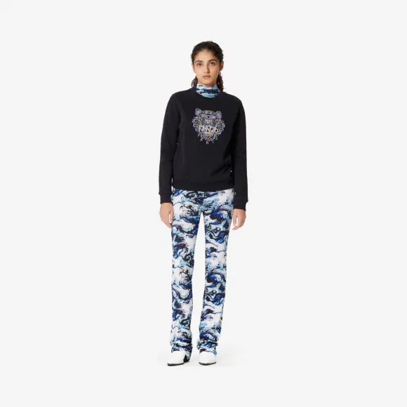 凯卓/Kenzo 黑色 运动衫 老虎手工刺绣运动衫 F962SW8084XP.99.L