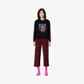 凯卓/Kenzo 黑色 衬衫 绉纱老虎上衣 F962TO0105AC.99.L