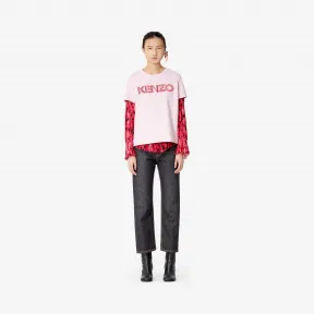 凯卓/Kenzo 淡粉色 T恤 刺绣巴黎T恤 F962TS809935.33.L
