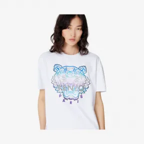 凯卓/Kenzo 白色 T恤 假日胶囊老虎T恤 F962TS9534Y8.01.L