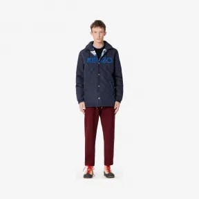 凯卓/Kenzo 海军蓝 羽绒服 World可逆派克大衣 F965OU3641NH.76.L