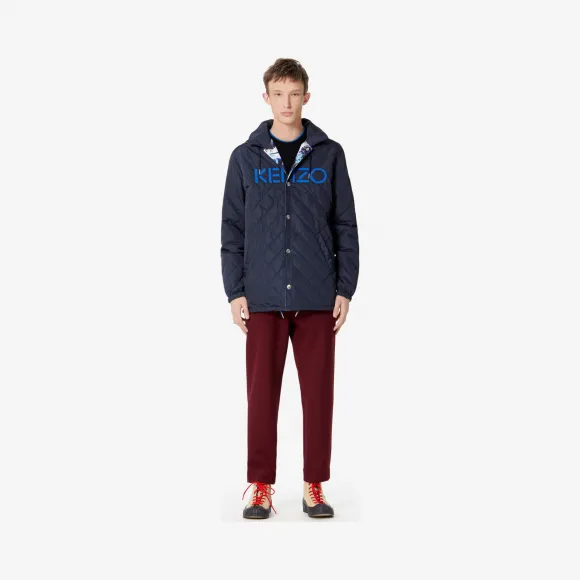 凯卓/Kenzo 海军蓝 羽绒服 World可逆派克大衣 F965OU3641NH.76.L