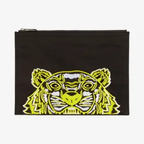 凯卓/Kenzo 男士 黑色 手拿包 A4老虎手拿包 F965PM302FO8.99.TU