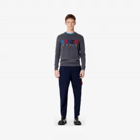 凯卓/Kenzo 煤灰色 开衫 羊毛巴黎毛衣 F965PU2173LC.98.L