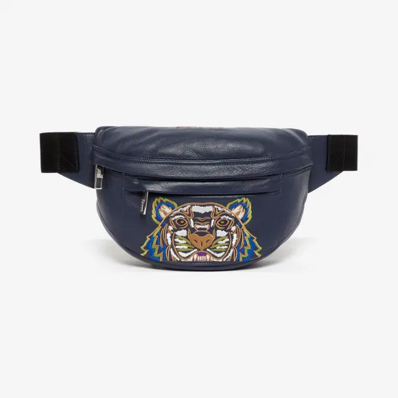 凯卓/Kenzo 海军蓝 腰包 皮革“ Kampus”老虎腰包 F965SF305L49.76.TU