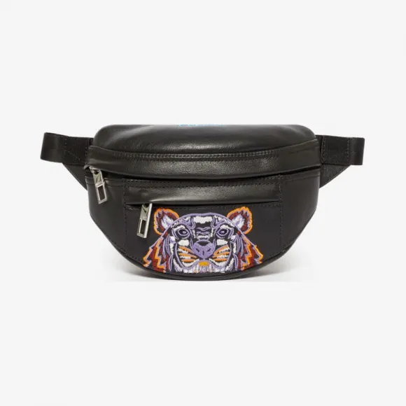 凯卓/Kenzo 黑色 腰包 迷你皮革“ Kampus”老虎腰包 F965SF307L49.99B.TU
