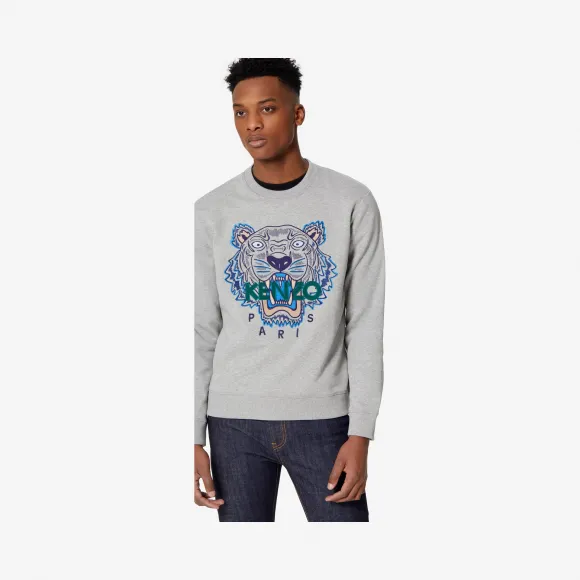 凯卓/Kenzo 珍珠灰 运动衫 老虎运动衫 F965SW0014XA.94.L