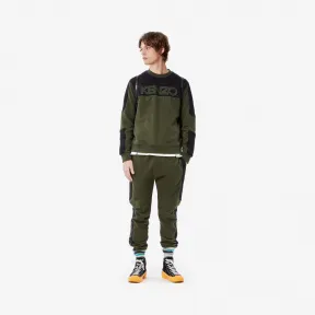 凯卓/Kenzo 黑色卡其色 运动衫 巴黎双面料运动衫 F965SW1044MC.51.L