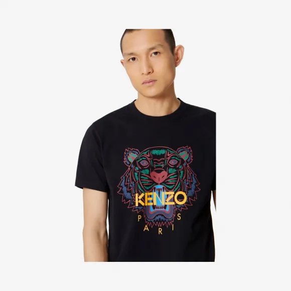 凯卓/Kenzo 黑色 T恤 老虎T恤 F965TS0504YA.99.L