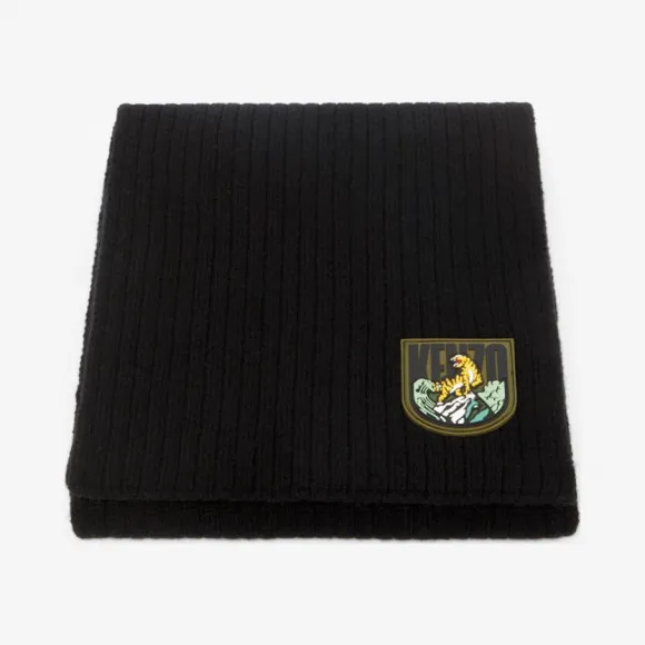 凯卓/Kenzo 黑色 手套 羊毛“虎山”“胶囊探险”围巾 F968EU139KEE.99.TU