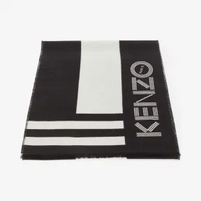 凯卓/Kenzo 黑色 手套 徽标羊毛围巾 F968EU725PEO.99.TU