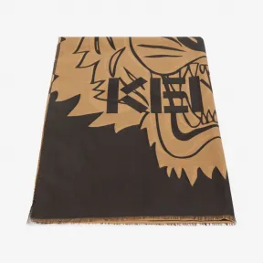 凯卓/Kenzo 浅驼色 手套 老虎围巾 F968EU740PEJ.12.TU
