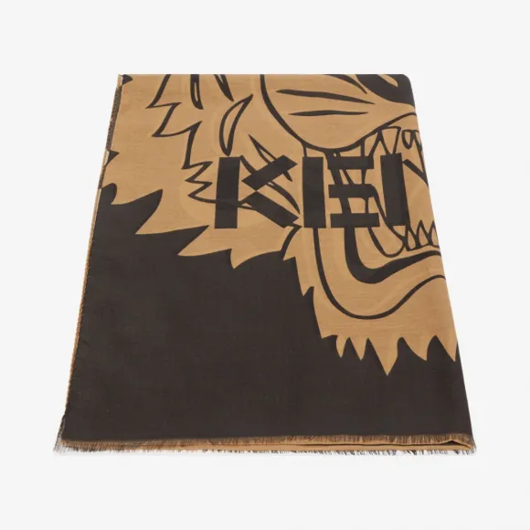 凯卓/Kenzo 浅驼色 手套 老虎围巾 F968EU740PEJ.12.TU