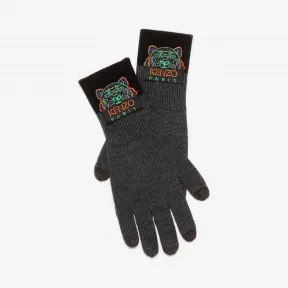 凯卓/Kenzo 煤灰色 手套 假日胶囊老虎手套 F968GW149KGF.98.TU