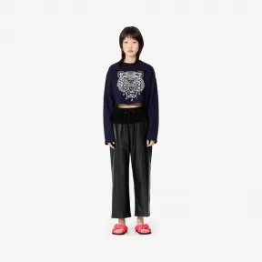 凯卓/Kenzo 深蓝色 运动衫 Ikat Tiger宽松运动衫 FA52SW6104XK.77.L