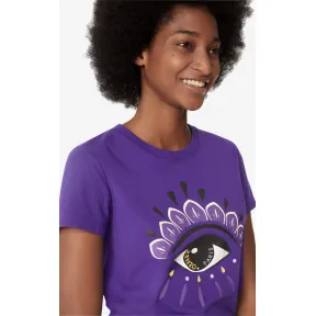 凯卓/Kenzo 茄紫色 T恤 眼睛T恤 FA52TS7334YD.80.L
