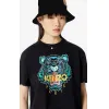 凯卓/Kenzo 黑色 T恤 老虎T恤 FA52TS9594YA.99.L