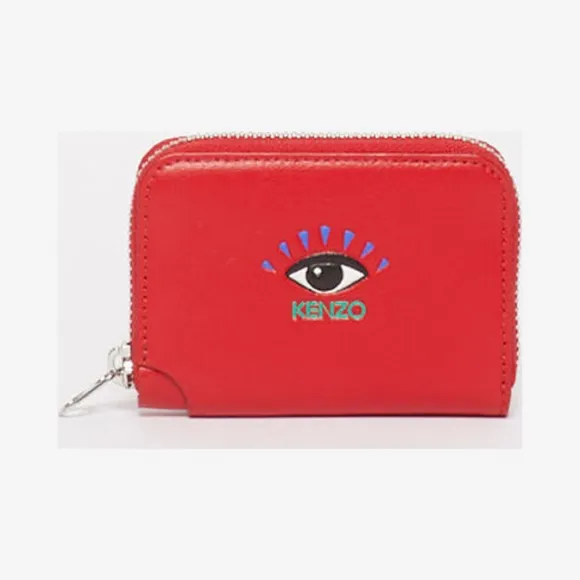 凯卓/Kenzo 樱桃红 零钱包 拉链眼睛零钱包 FA55PM716L37.22.TU