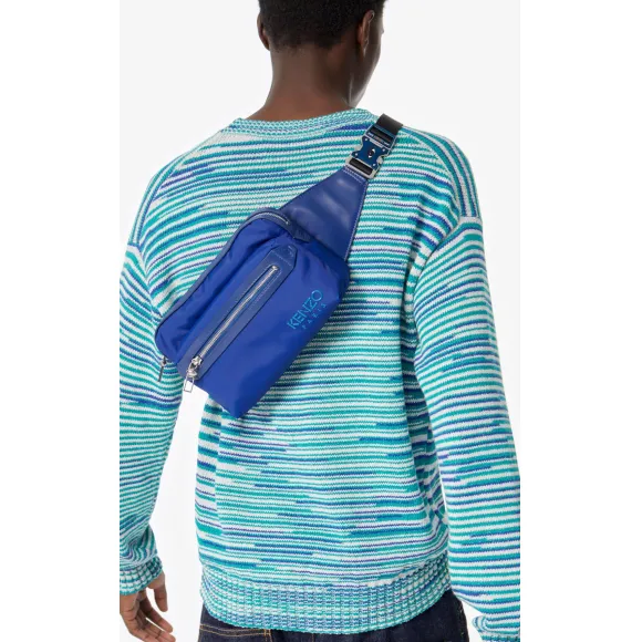 凯卓/Kenzo 海军蓝 腰包 巴黎腰包 FA55SA802F49.76.TU