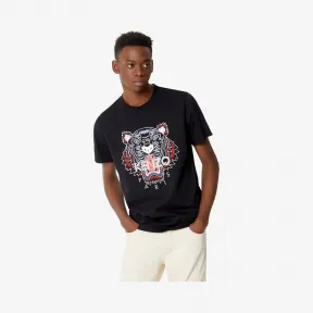 凯卓/Kenzo 黑色 T恤 老虎T恤 FA55TS0504YA.99.L