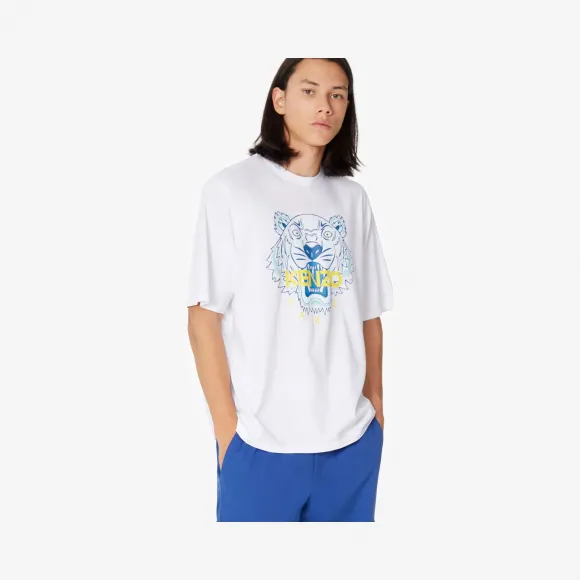 凯卓/Kenzo 白色 T恤 老虎T恤 FA55TS5004YA.01.L