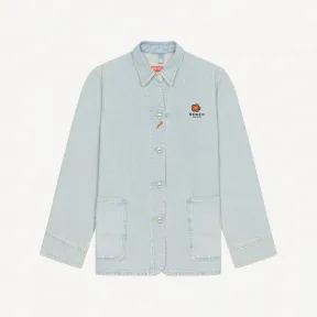 凯卓/Kenzo 'BOKE FLOWER' crest denim workwear jacket FC52DV232CEB.64.M