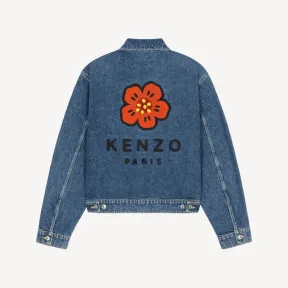 凯卓/Kenzo 'BOKE FLOWER' embroidered denim trucker jacket FC55DV301CEI.76.M