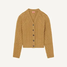 凯卓/Kenzo Cable-knit merino wool cardigan FC62CA3113AB.11.L