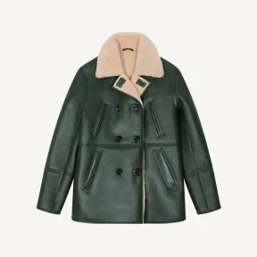 凯卓/Kenzo Leather pea coat FC62LB9300AB.51.M