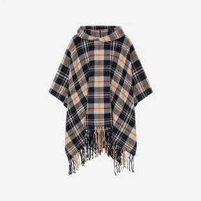 凯卓/Kenzo Checked fringed cape FC65MA0319OL.77.TU
