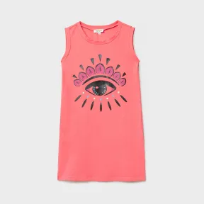 凯卓/Kenzo 女孩 深紫红色 连衣裙 眼裙 L65H31085TIG.26.10A