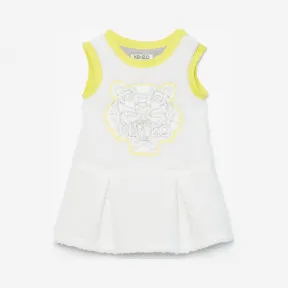凯卓/Kenzo 儿童 白色 连衣裙 喇叭形羊裙 L66Z31017F01.03.12M