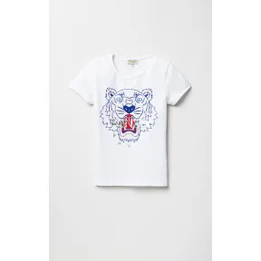 凯卓/Kenzo 儿童 白色 T恤 tiger t恤 L75J10158F03.01.10A