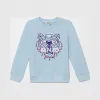 凯卓/Kenzo 女孩 蓝色 运动衫 老虎运动衫 L75J15128F03.67.10A