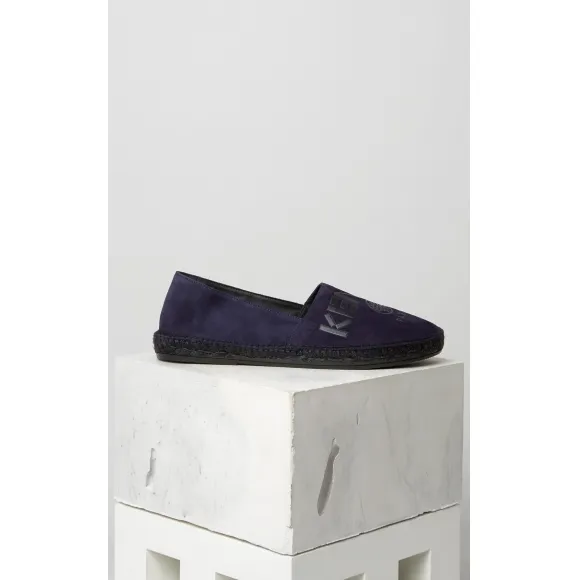 凯卓/Kenzo 男士 深海蓝色 皮鞋 麂皮绒 espadrilles L75SHM615C65.75.43