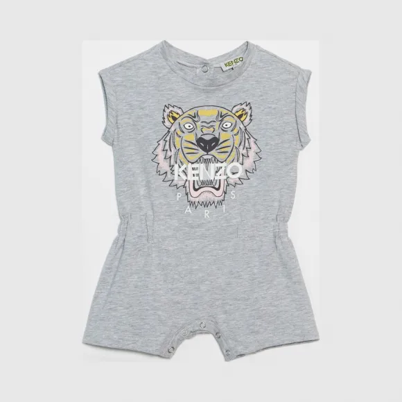 凯卓/Kenzo 女孩 浅灰色 连体裤 老虎连身裤 L75Z33047F03.93.12M