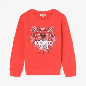 凯卓/Kenzo 女孩 红色 运动衫 老虎运动衫 L76K15008F03.21.10A