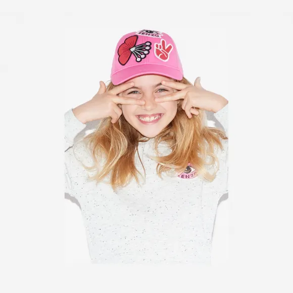 凯卓/Kenzo 女孩 粉色 帽子 Tanami x徽章帽 L76K90008F04.31.1