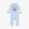 凯卓/Kenzo 男孩 天蓝色 连体衣 老虎条纹Babygrow L76Z32507G03.64.12M