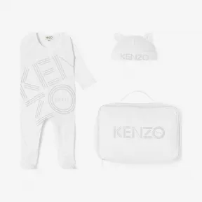 凯卓/Kenzo 儿童 白色 套装 徽标婴儿成长 L76Z99507G04.01.12M