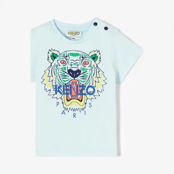 凯卓/Kenzo 男孩 浅蓝 T恤 老虎T恤 L85Z10518G03.63.6M