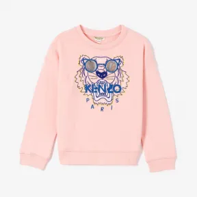 凯卓/Kenzo 女孩 粉红色 毛衣 蜡老虎运动衫 L95N15108F03.32.10A