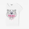 凯卓/Kenzo 女孩 白色 T恤 老虎T恤 L96P10248F03.01.10A