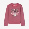 凯卓/Kenzo 女孩 粉红色 运动衫 老虎运动衫 L96P15118F03.32.10A