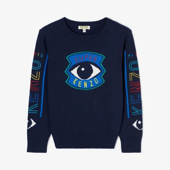 凯卓/Kenzo 男孩 海军蓝 毛衣 超级跳线 L96P18538G02.76.4A