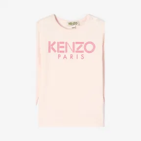 凯卓/Kenzo 女孩 淡粉色 T恤 徽标T恤 L96Z10077F01.34.12M