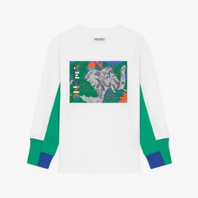 凯卓/Kenzo Elephant long-sleeved t-shirt LC5K25665U03.01.10A