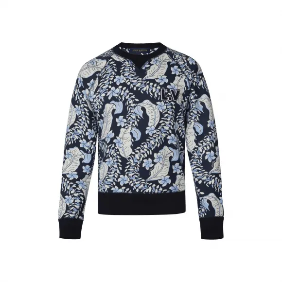 路易威登/Louis Vuitton ALL OVER LEAF 印花棒球运动衫 1A3KMG