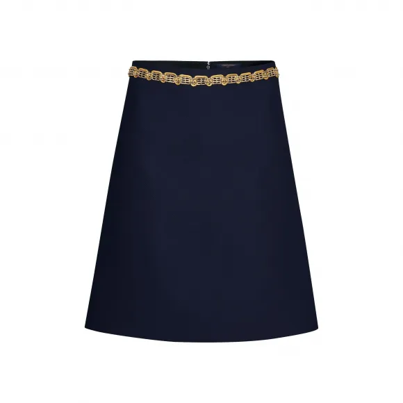 路易威登/Louis Vuitton 刺绣系带A字裙 1A4L8M